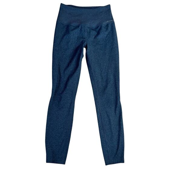 Eddie Bauer Womens Leggings Size Small Heathered Blue Soft Zip Pocket Pull On - Picture 1 of 7